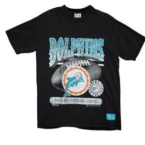 Miami Dolphins Throwback Graphic Tee – NFL Team Apparel – Size M – Vintage Look